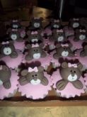Cupcakes Ursinhas Marron e Rosa